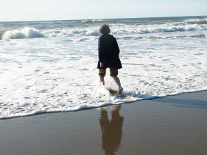 Helen at the Oregon Beach